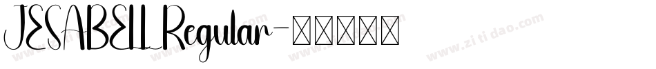 JESABELL Regular字体转换